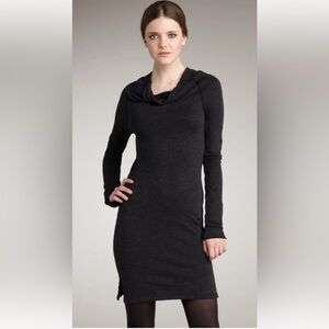 NWT James Perse Funnel Neck Sweatshirt Dress Size 2 Med Medium M NEW
